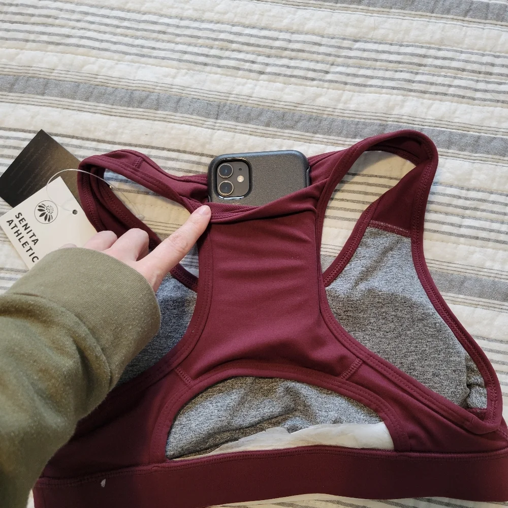 Senita Athletics Sarah Sports Bra - Mulberry - Picture 7 of 9